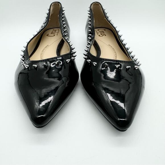 NWOT Circus by Sam Edelman River Rivet Ballerina Flat Black Patent Sz 7.5 Firm $ - Picture 8 of 15